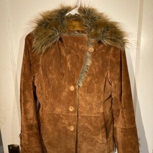 Rock'N Blue Leather Jacket w/ Fur Lining